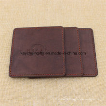 Promotion Gifts Custom Square Leather Drink Coasters